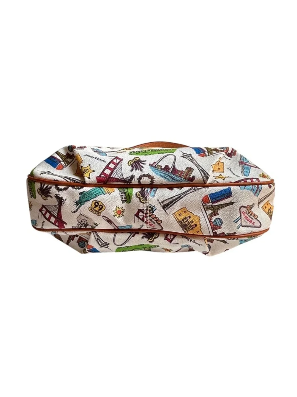 NWOT Dooney & Bourke East West Colins Hobo Bag Americana Icon Landmarks Bag